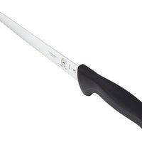Mercer - Millennia® 8" Japanese Steel Wavy Edge Utility Knife with Black Handle - M23408