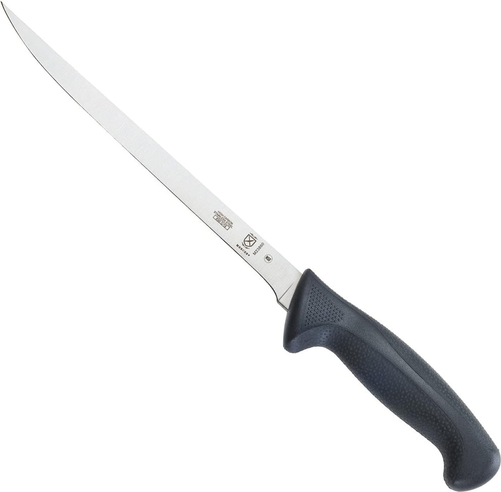 Mercer - Millennia® 8.5" Japanese Steel Narrow Fillet Knife with Black Handle - M23860
