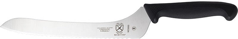 Mercer - Millennia® 9" Wavy Edge Offset Bread Knife with Black Handle - M23890