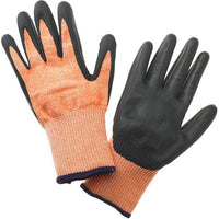 Mercer - Millennia® Nitrile and Nylon Orange/Black Food Processing Gloves with Multi Color Cuff - M33425