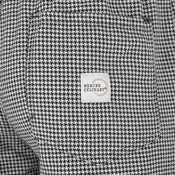 Mercer - Millennia® Poly Cotton Black and White Hounds Tooth Women's Cook Pant - M60040HT