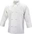 Mercer - Millennia® White Poly Cotton Unisex Cook Jacket with Cloth Knot Buttons - M60012WH