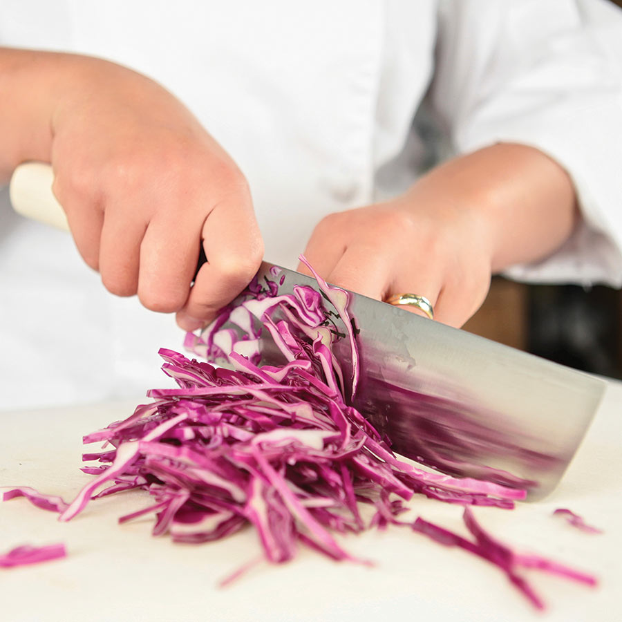 Mercer - Nakiri 6.4" Knife with Wood Handle - M24307