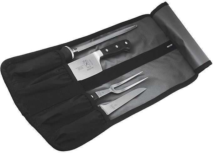 Mercer - Polyester Black 4 Pocket Knife Roll - M30004M