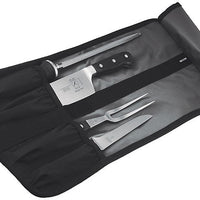 Mercer - Polyester Black 4 Pocket Knife Roll - M30004M