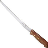 Mercer - Praxis 10" Stainless Steel Wavy Edge Curved Bread Knife with Rosewood Handle - M26060