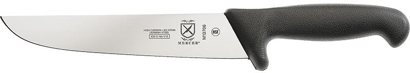 Mercer - Praxis 8.25" German Steel European Butcher Knife with Black Handle - M13706