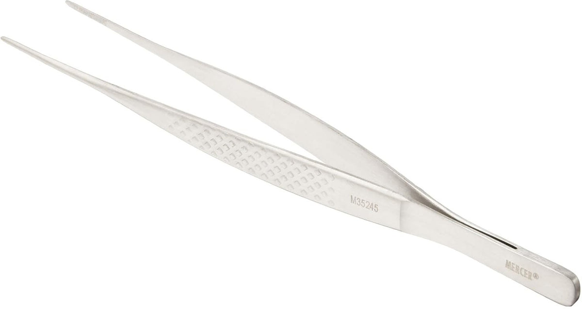 Mercer - Precision Plus™ 6.1" Stainless Steel Fine Tip Straight Tong - M35245