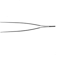 Mercer - Precision Plus™ 6.1" Black Stainless Steel Fine Tip Straight Tong - M35245BK