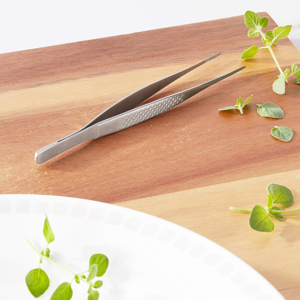 Mercer - Precision Plus™ 6.1" Stainless Steel Fine Tip Straight Tong - M35245