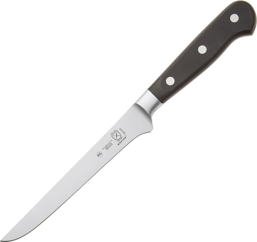 Mercer - Renaissance 6" German Steel Stiff Boning Knife with Black Handle - M23550