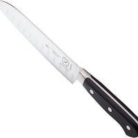 Mercer - Renaissance 7" German Steel Granton Edge Santoku Knife with Black Handle - M23590