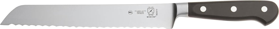 Mercer - Renaissance 8" German Steel Wavy Edge Bread Knife with Black Handle - M23570
