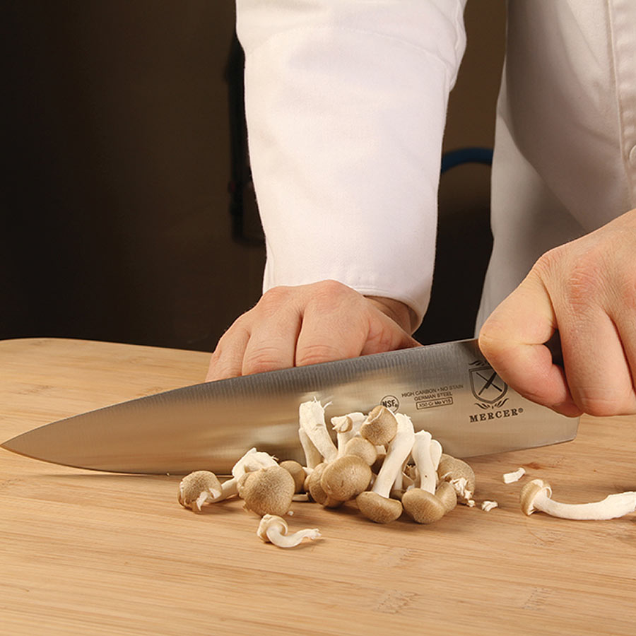 Mercer - Renaissance® 9" German Steel Chef's Knife with Black Handle - M23520