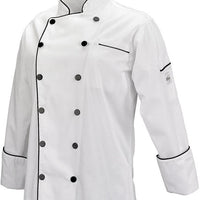 Mercer - Renaissance Black Removable Stud Button Strips for M62095WB Chef Jackets, Pack of 2 - M62997BK