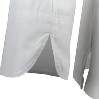 Mercer - Renaissance Poly Cotton White Women's Scoop Neck Chef Jacket - M62040WH