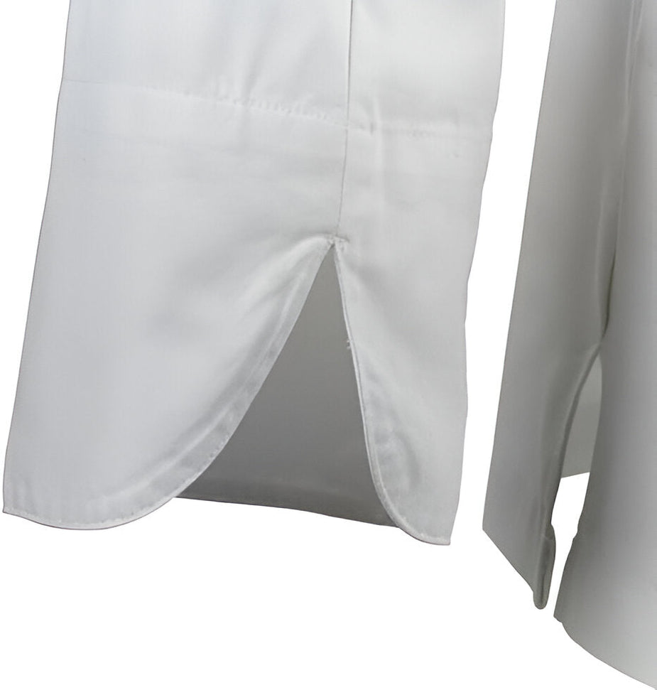 Mercer - Renaissance Poly Cotton White Women's Traditional Neck Chef Jacket - M62060WH