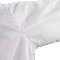 Mercer - Renaissance Poly Cotton White Women's Traditional Neck Chef Jacket - M62060WH