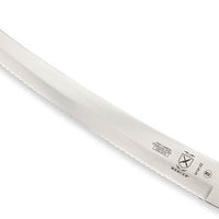 Mercer - Ultimate White 10" Stainless Steel Wavy Edge Curved Bread Knife with White Handle - M18132