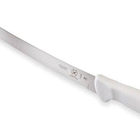 Mercer - Ultimate White 10" Stainless Steel Wavy Edge Curved Bread Knife with White Handle - M18132