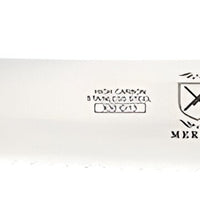 Mercer - Ultimate White 10" Stainless Steel Wavy Edge Curved Bread Knife with White Handle - M18132
