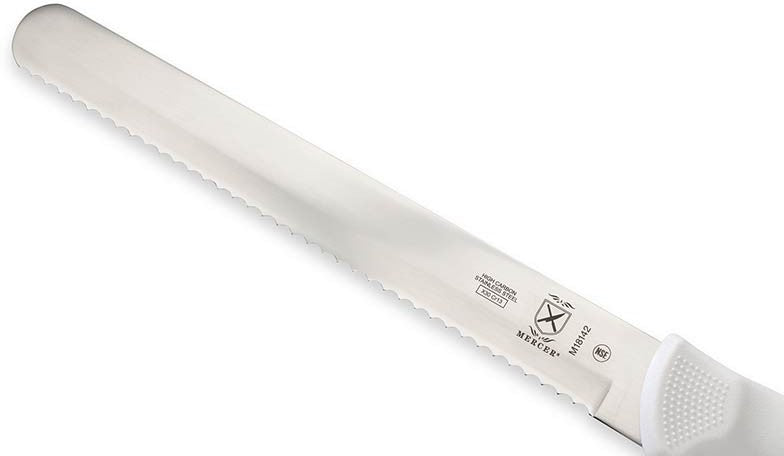 Mercer - Ultimate White 10" Steel White Wavy Edge Slicer - M18142