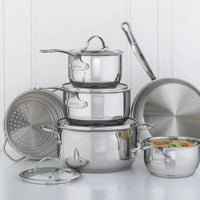 Meyer - 10 PC Nouvelle Stainless Steel Cookware Set - 8501-10-00