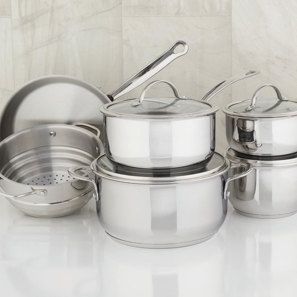 Meyer - 10 PC Nouvelle Stainless Steel Cookware Set - 8501-10-00