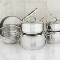 Meyer - 10 PC Nouvelle Stainless Steel Cookware Set - 8501-10-00