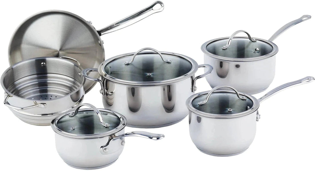 Meyer - 10 PC Nouvelle Stainless Steel Cookware Set - 8501-10-00