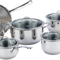 Meyer - 10 PC Nouvelle Stainless Steel Cookware Set - 8501-10-00