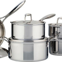 Meyer - 10 PC SuperSteel Tri-Ply Clad Cookware Set - 3501-10-00