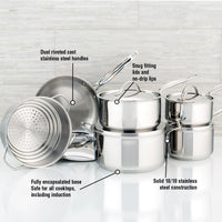 Meyer - 11 PC Confederation Series Cookware Set - 2401-11-00