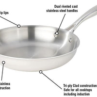 Meyer - 11" SuperSteel Tri-ply Clad Fry Pan - 3514-28-00