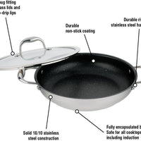 Meyer - 12.5" Non-Stick Everyday Pan with Lid 32cm Accolade Series - 2212-32-00 - DISCONTINUED