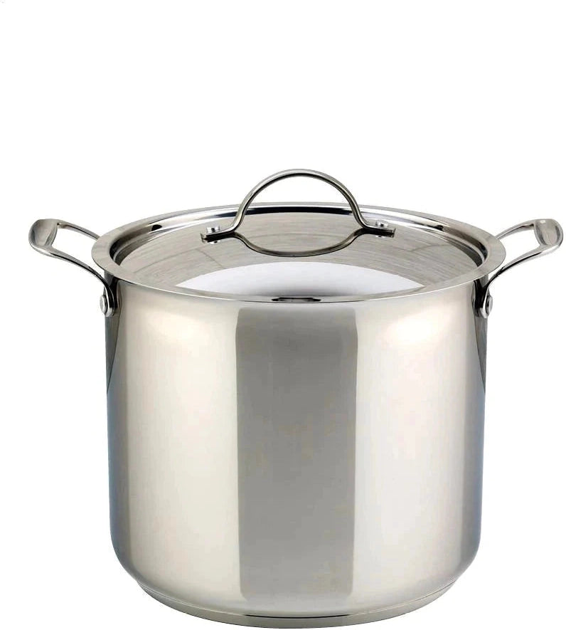 Meyer - 14 L Confederation Series Stock Pot with Lid - 2401-28-14