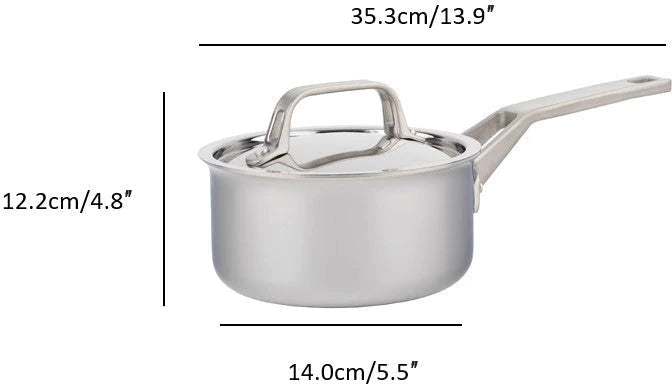 Meyer - 1.6 L ProClad Saucepan - 3806-16-16