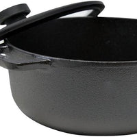Meyer - 24 cm Black Cast Iron Sauteuse With Glass Lid - 48497