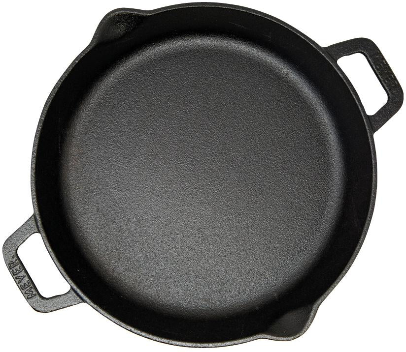Meyer - 24 cm Cast Iron Fry Pan / Skillet with Bilingual Packaging - 48493