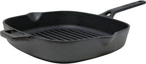Meyer - 25 cm Cast Iron Grill Pan with Bilingual Packaging- 48492