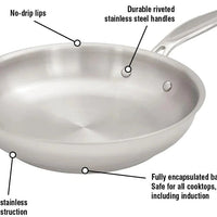Meyer - 28 cm Stainless Steel Fry Pan Confederation Series - 2414-28-00