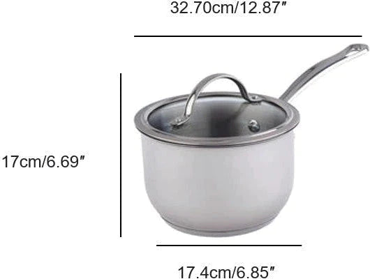 Meyer - 2.1 L Nouvelle Saucepan with Glass Lid - 8506-16-21