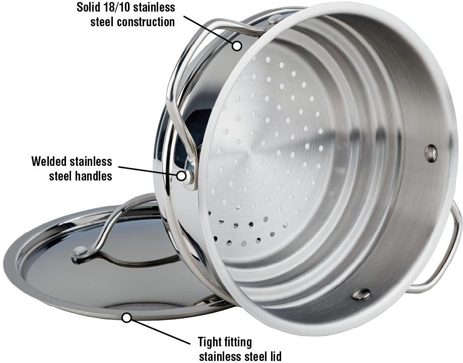 Meyer - 2.7 L Universal Steamer Insert with Cover - 1010-20-27