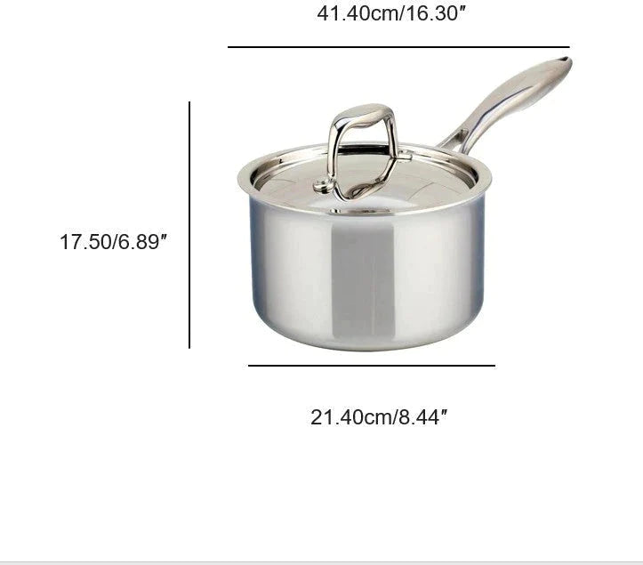 Meyer - 3 L SuperSteel Tri-ply Clad Saucepan with Cover - 3506-20-03