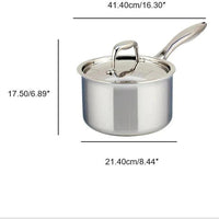 Meyer - 3 L SuperSteel Tri-ply Clad Saucepan with Cover - 3506-20-03