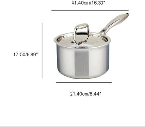 Meyer - 3 L SuperSteel Tri-ply Clad Saucepan with Cover - 3506-20-03