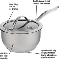 Meyer - 3.1 L Nouvelle Saucepan with Glass Lid - 8506-20-32