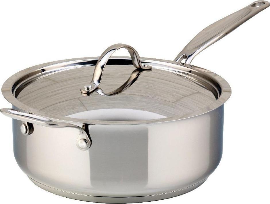 Meyer - 4 L Confederation Series Sauté Pan with Lid - 2408-24-04
