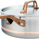 Meyer - 4 L CopperClad 5-Ply Copper Core Stainless Steel Sauté Pan with Lid - 3908-24-04