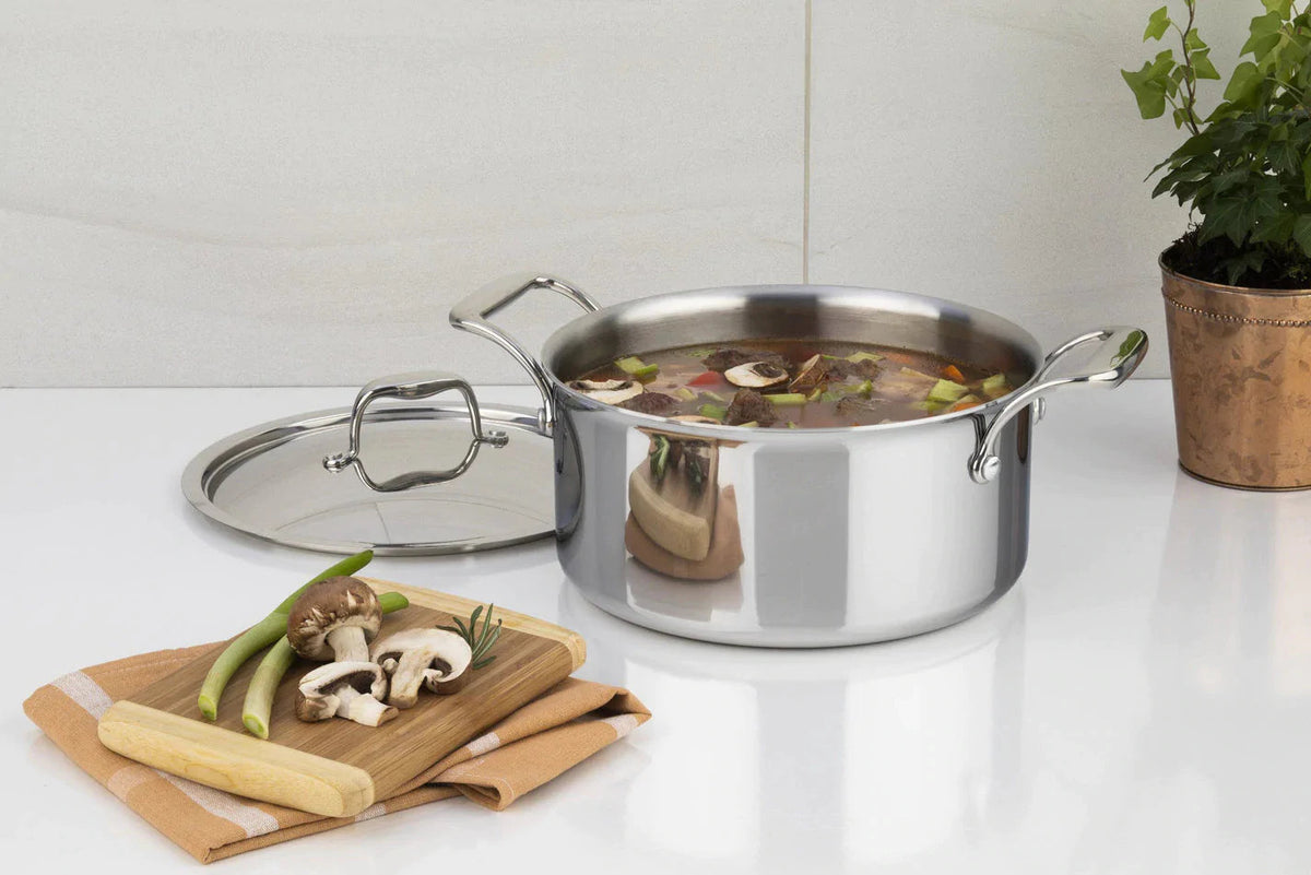Meyer - 5 L SuperSteel Tri-ply Clad Dutch Oven with Cover - 3507-24-05